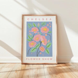 Cloche Blumen zeigen Plakat, Blumenmarktdruck, London, Schiff weltweit von Großbritannien, aus den USA, aus, EU :)