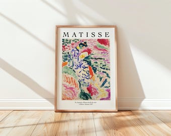 Stampa di Henri Matisse, La Japonaise, Donna in riva all'acqua, Poster di paesaggio a Collioure, spedizione in tutto il mondo da Regno Unito, Stati Uniti, Australia, UE : )