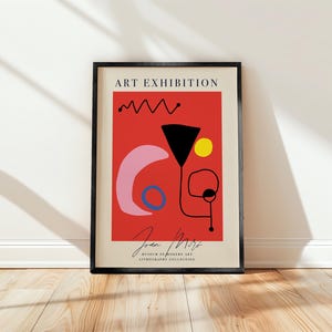 Joan Miro Wandkunst, Miro inspirierter abstrakter Druck, Miro Posterdruck, Schiff weltweit aus UK, US, Aus, EU