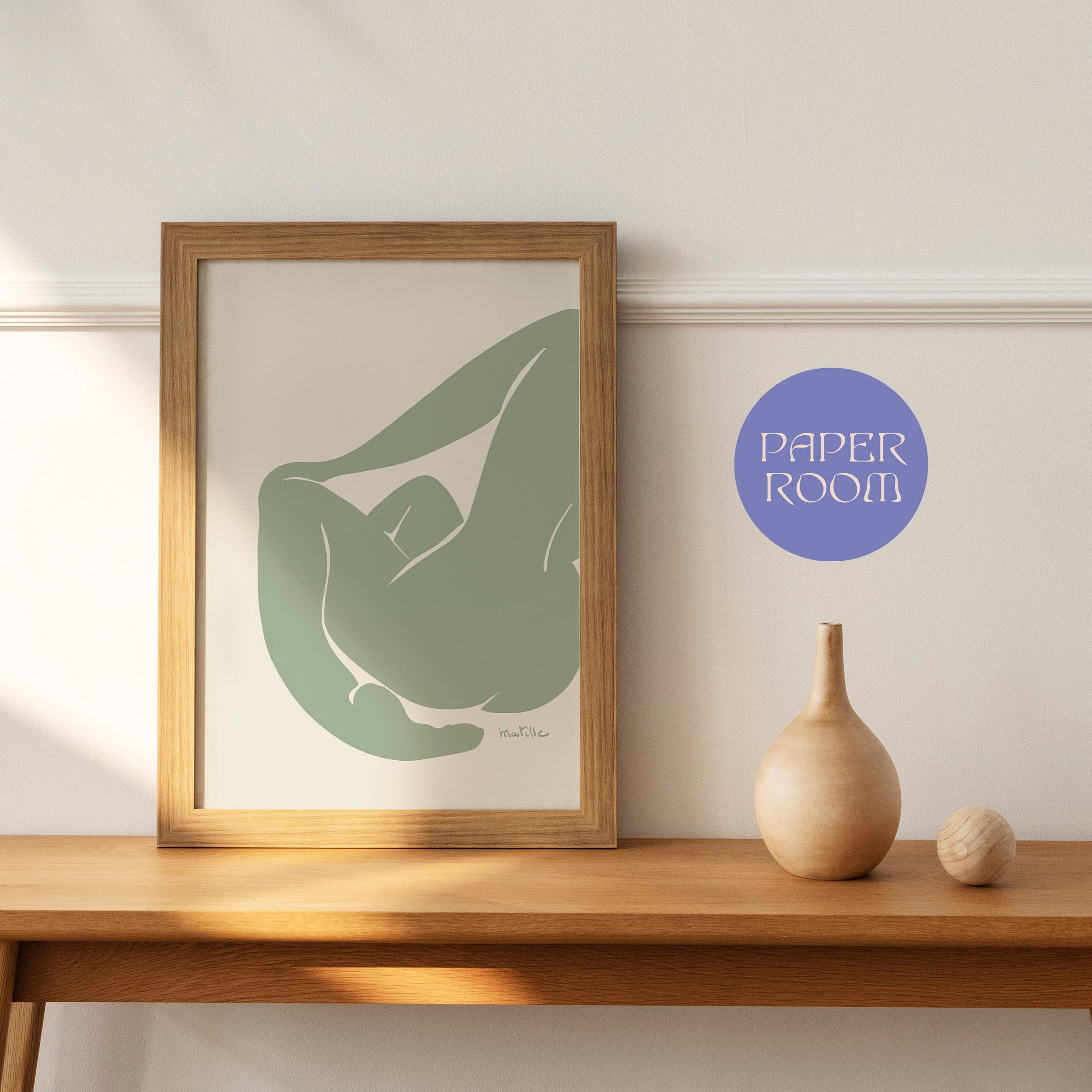 Green Nude Painting By Henri Matisse - h607f6l
