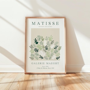 Salbei grün Matisse wand, Matisse schnitt, Henry Matisse Wandkunst, abstraktes Matisse Plakat, Schiff weltweit aus UK,US,Aus,EU : )