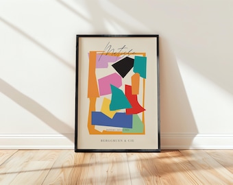 Matisse wall art cutout, Henry Matisse abstract print, the snail inspired print, Ship Worldwide from UK,US,Aus,EU : )