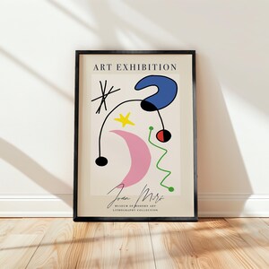 Joan Miro print, Miro inspired abstract print, Miro poster print, Ship Worldwide from UK,US,Aus,EU : )