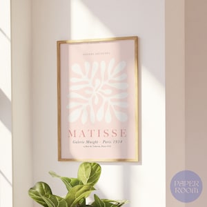 Matisse cutout print, Henry Matisse abstract wall art, Pink abstract matisse poster, Ship Worldwide from UK,US,Aus,EU : )