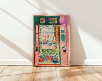Henri Matisse matisse the open window print, Landscape at Collioure Poster full bleed, Ship Worldwide from UK,US,Aus,EU : )