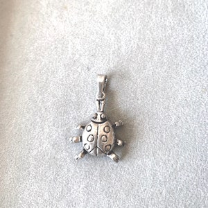 Handmade Ladybug Sterling Silver 925 pendant