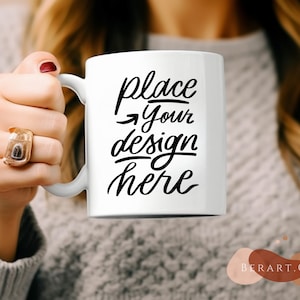 Mug mockup model, blank mug, white coffee mug mock up, blank mug mockups, pod ceramic cup, white cup mock up 11 oz with blank smart object