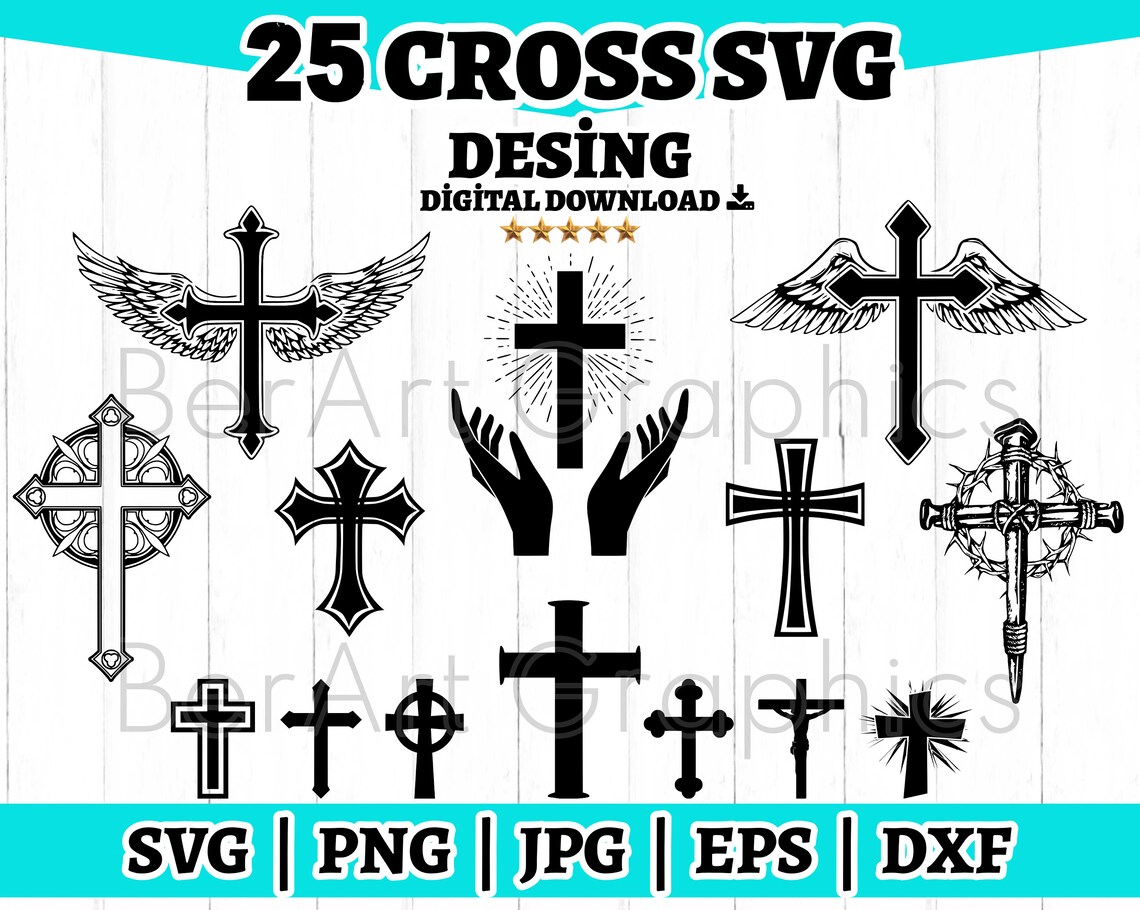 Cross Svg Jesus SVG Cross SVG Bundle Cross Svg File - Etsy