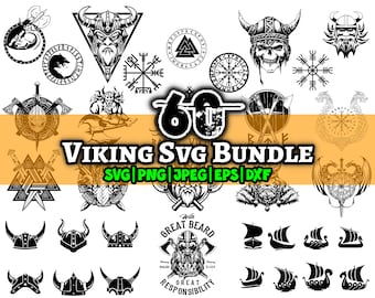 Viking Vector Design images Svg Bundle, Viking svg, Viking Symbols SVG, Celtic and Viking Svg Bundle, 60 Viking collection Svg Cutting File.