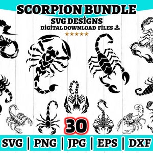 Scorpion SVG, Scorpion Svg Bundle, Scorpion Clipart, Scorpion vector, Horoscope Svg Cutting File for Cricut, Tribal Scorpion,Scorpion Tattoo
