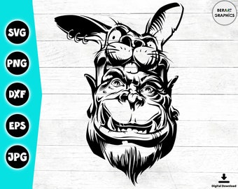 World of Warcraft Orc & Rabbit SVG Clipart: Cricut Decal Files (Digital Download)
