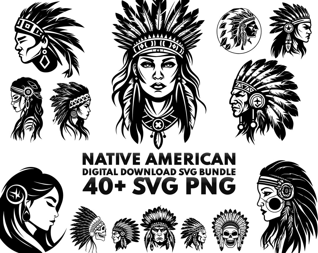 Native American Svg Bundle, Warriors Svg, Mandala Svg, American Indian
