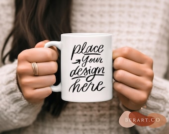 Mug mockup model, blank mug, white coffee mug mock up, blank mug mockups, pod ceramic cup, white cup mock up 11 oz with blank smart object