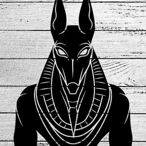 God Anubis Svg Png Vector clipart, digital download, Egypt Anubis logo for laser engraving or digital printing Digital download SVG file.