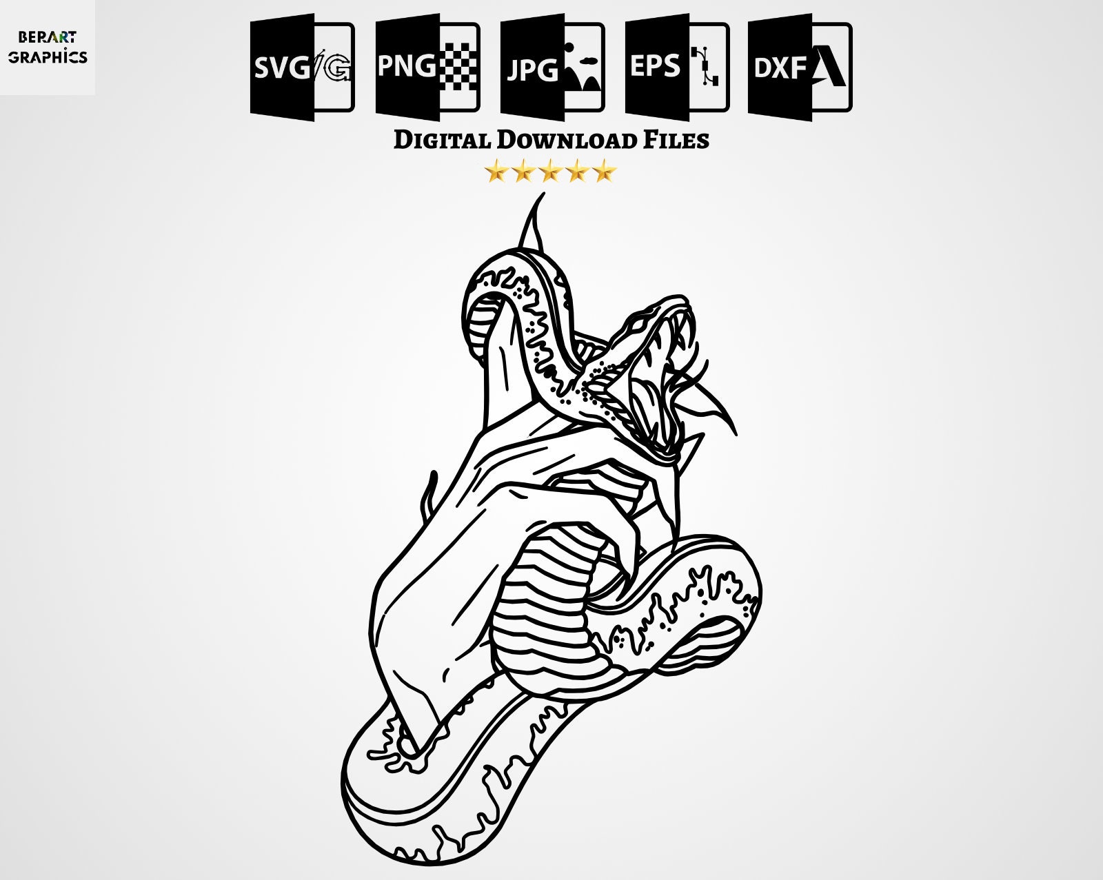 Snake Hand SVG Clipart Snake Witch Hand Svg Snake Svg Hand Etsy