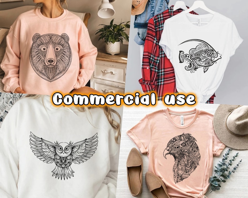 Animal mandala svg bundle animal mandala set of 30 svg etsy
