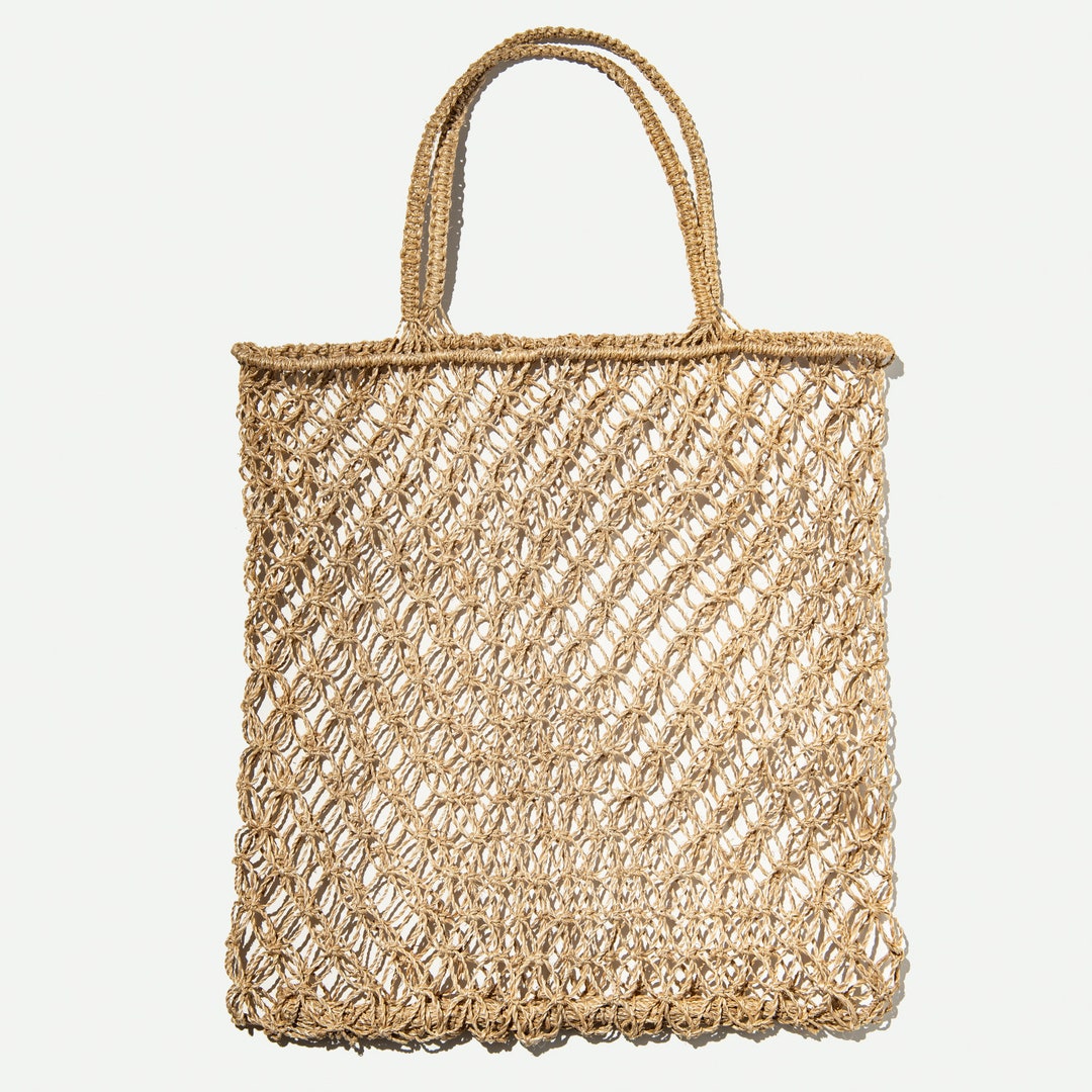 Kara Sustainable Abaca Tote Bag Etsy
