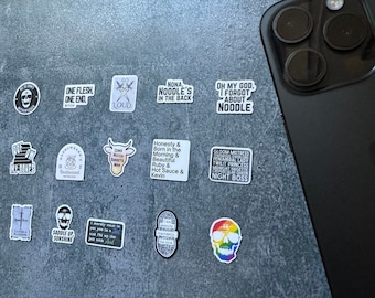 The Locked Tomb // Gideon/Harrow/Nona the Ninth -- Mini Sticker SETS -- Matte vinyl waterproof stickers