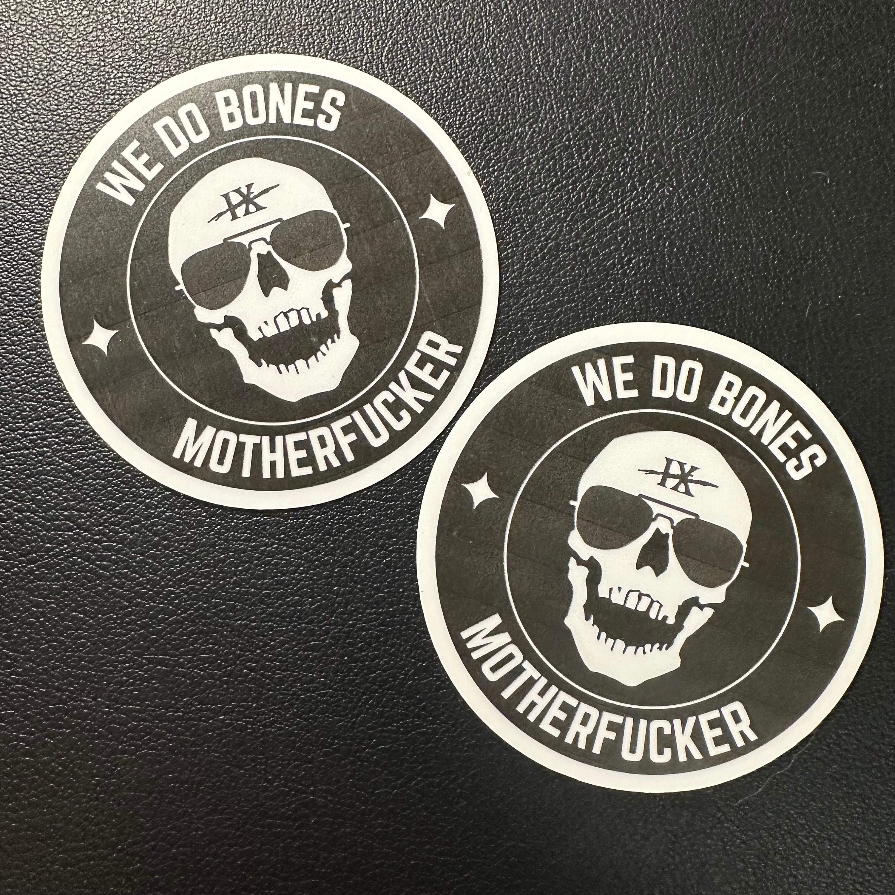 The Locked Tomb // Gideon the Ninth -- "We Do Bones" -- PREMIUM Matte vinyl UV-/Water-proof decal