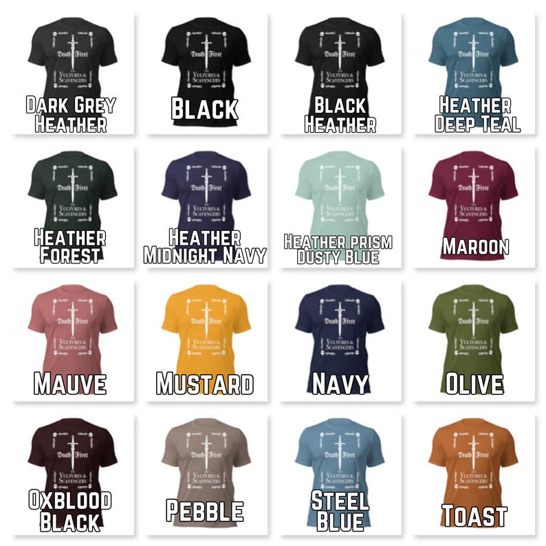 The Locked Tomb // Gideon the Ninth -- Death First to Vultures & Scavengers -- Unisex T-Shirt Bild 8
