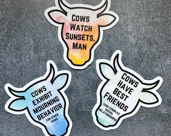 The Locked Tomb // Nona the Ninth -- Cow Quotes! -- PREMIUM Matte vinyl UV-/Water-proof stickers