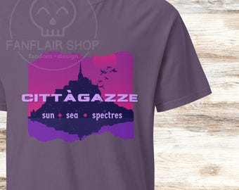 His Dark Materials // The Subtle Knive -- Cittàgazze -- Comfort Colors -- Unisex Stück gefärbtes, schweres T-Shirt