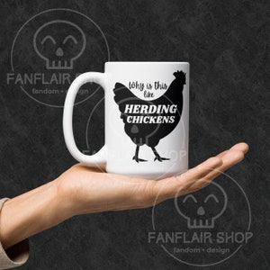 The Locked Tomb // Nona the Ninth -- Why is this like Herding Chickens -- 11oz OR 15oz coffee mug, dishwasher & microwave safe