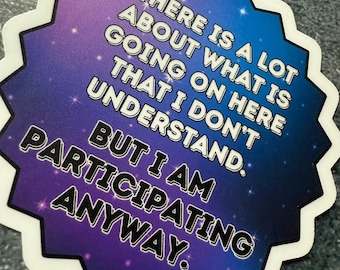 Network Effect  // The Murderbot Diaries -- A lot going on that I don't understand -- Matte vinyl waterproof sticker