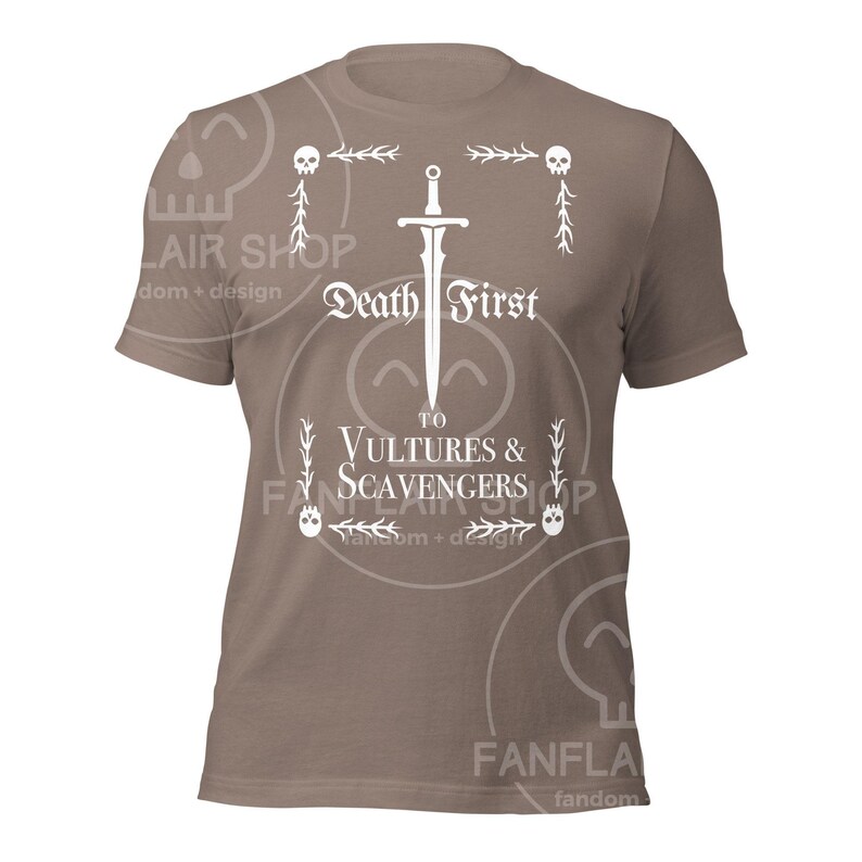 The Locked Tomb // Gideon the Ninth -- Death First to Vultures & Scavengers -- Unisex T-Shirt Bild 6
