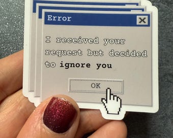 Rogue Protocol  // The Murderbot Diaries -- I received your request but decided to ignore you -- Matte vinyl waterproof sticker