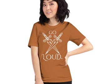 The Locked Tomb // Gideon / Nona the Ninth -- ""Go Loud"" -- Unisex T-Shirt."