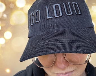 The Locked Tomb // Gideon the Ninth -- GO LOUD -- 3D Puff Embroidered PREMIUM Vintage corduroy cap
