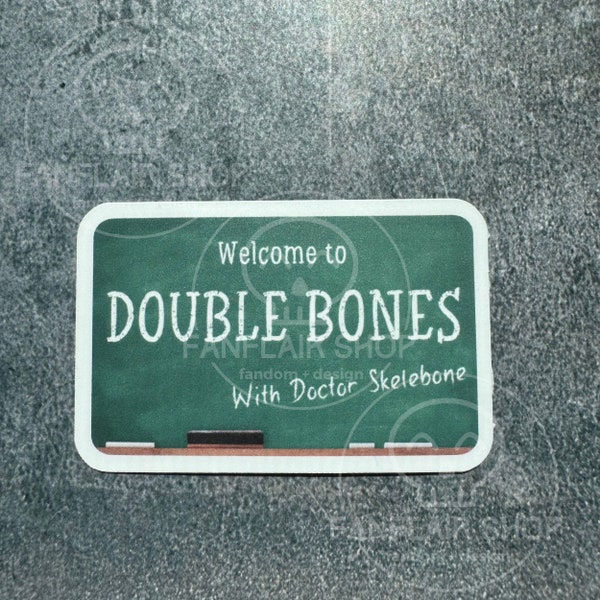 The Locked Tomb // Gideon the Ninth -- "Double Bones" -- Matte vinyl waterproof sticker