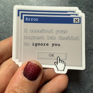Rogue Protocol  // The Murderbot Diaries -- I received your request but decided to ignore you -- Matte vinyl waterproof sticker