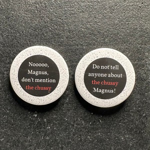 The Locked Tomb / Nona the Ninth - DON&#39;T mention the Chussy - 37mm/~1.5&quot; Pinback Button Badge