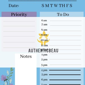 Daily to Do List Printable and Editable, Instant Download, Minimal ...