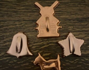 Vintage Metal Cookie Cutters (4 pieces)