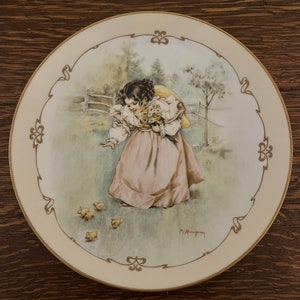 Little Ladies Decorative Porcelain Plate - Maud Humphrey Bogart&#39;s &#39;A Day in the Country&#39;