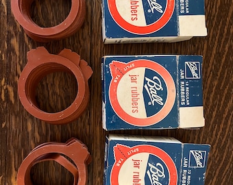 Vintage Ball Split Tab Regular Size Jar Rubbers – 1975, (Sold by the Box)