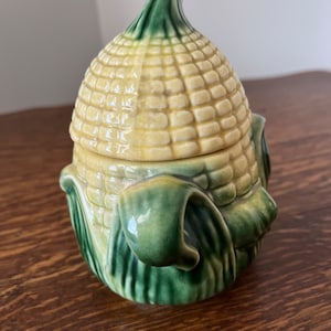 Stanfordware Corn Cob Sugar Bowl with Lid | 1950&#39;s Mid-Century  | Charming Kitchenware