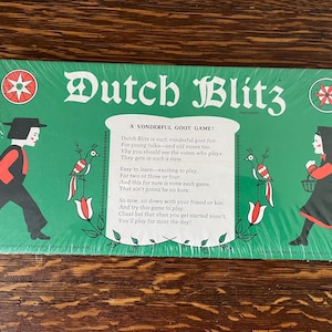 Jeu de cartes vintage Dutch Blitz – Jeu familial de 1973, Pennsylvanie néerlandaise – Neuf scellé