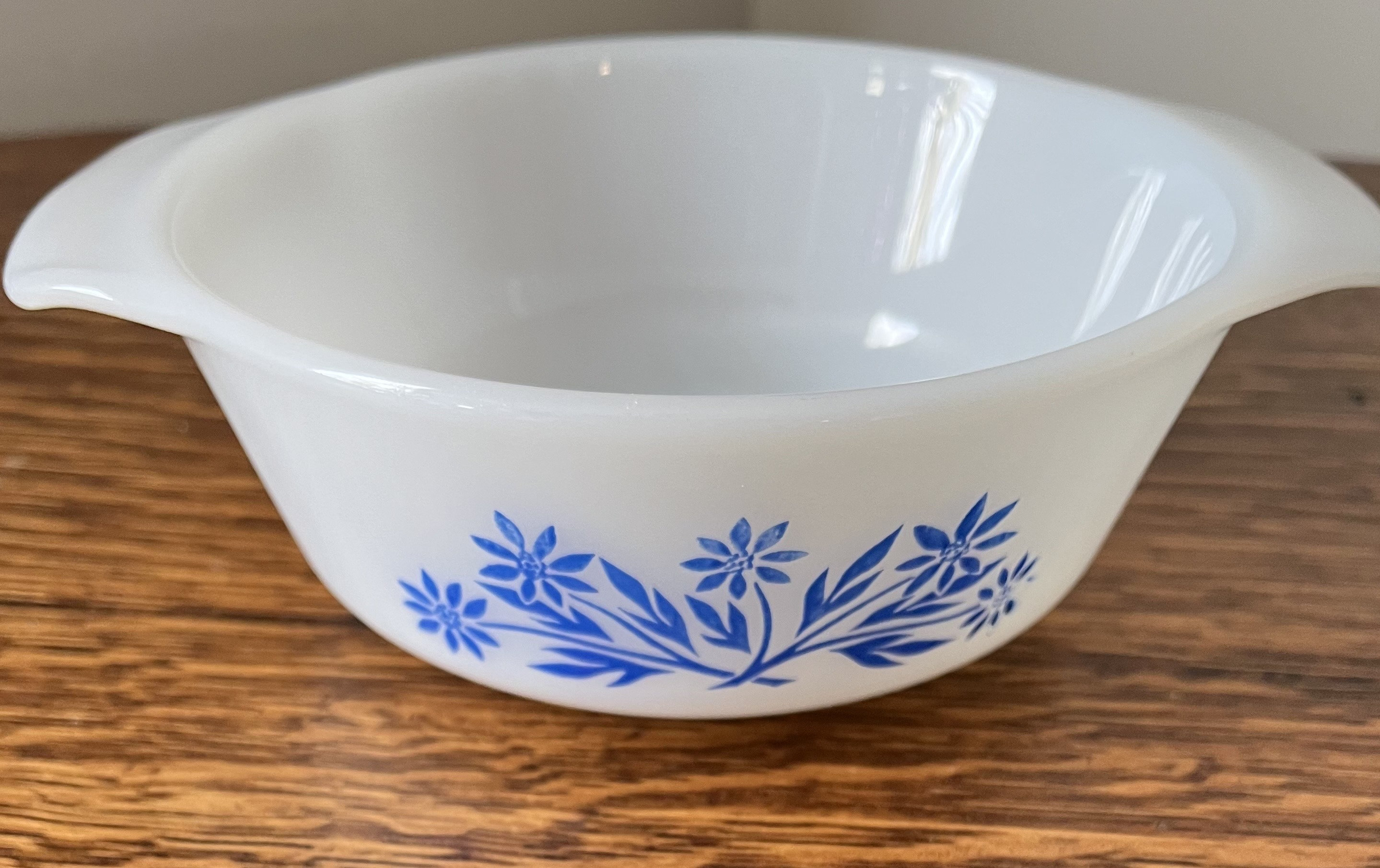 Vintage Fire King Corn Flower Small Casserole Dish Retro Kitchenware ...