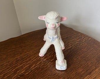 Vintage 1960's Ceramic Lamb Planter