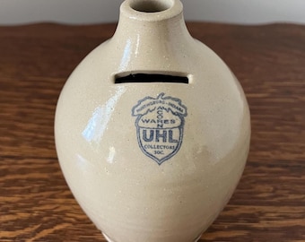 UHL Pottery Acorn Wares Collectors Society Jug Bank 1997 Stoneware 6-inch