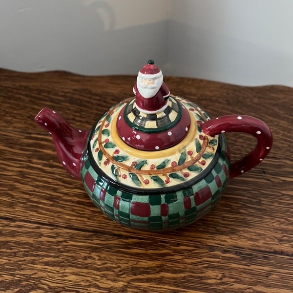 Christmas Teapot Etsy