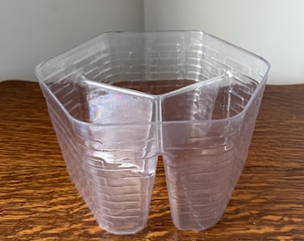Longaberger Basket Plastic Protector Liner 3 Section Hexagon Heavy Duty Liner Insert