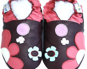 Girl Shoes Flower, Unicorn, Owl, Maryjane, Crown Animal Pattern Soft Sole Anti-Slip Bottom Infant Toddler Baby Leather Booties 0-3Y