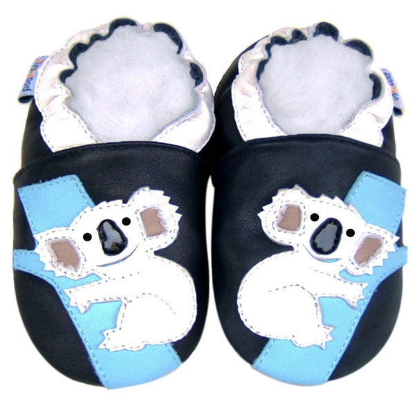Chaussures de bébé à semelle souple cuir véritable et velours côtelé filles garçons tout-petit Jinwood chaton requin bébé chaussons 0-3Y