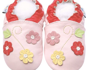 Girl Shoes Flower, Unicorn, Owl, Maryjane, Crown Animal Pattern Soft Sole Anti-Slip Bottom Infant Toddler Baby Leather Booties 0-3Y