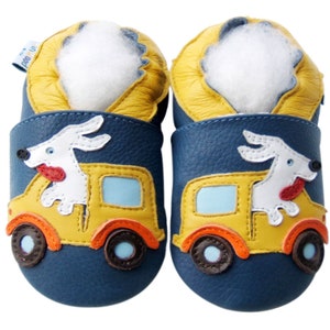 Best Seller Soft Sole Leather Baby Boys Girls Shoes Unisex Kid Shoes Infant Sandal Toddler Crib Moccasin Shoes Baby Booties 0-3 Y van blue